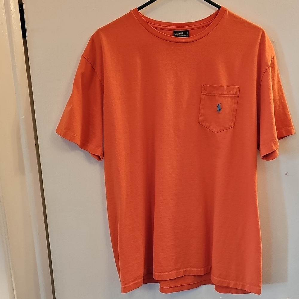 Men's Polo by Ralph Lauren Orange Short Sleeve Tee